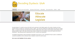 Desktop Screenshot of decodingdyslexiautah.org